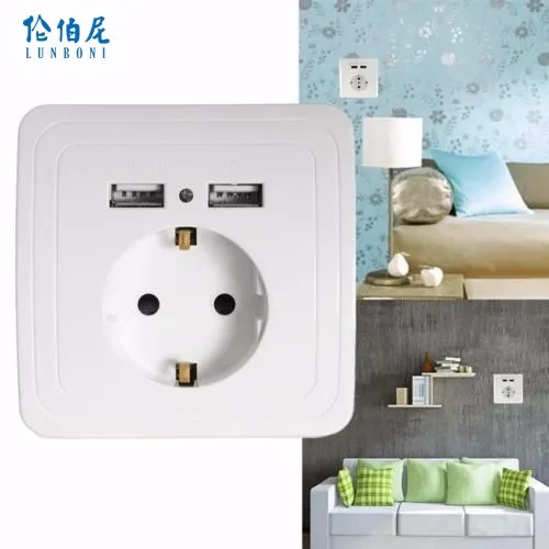 Home Useful Wall Charger Adapter EU Plug Socket 2.1A High-quality Power Outlet Panel Dual USB Port For iPhonehone Xiaomi Sams
Home Useful Wall Charger Adapter EU Plug Socket 2.1A High-quality Power Outlet Panel Dual USB Port For iPhonehone Xiaomi Sams