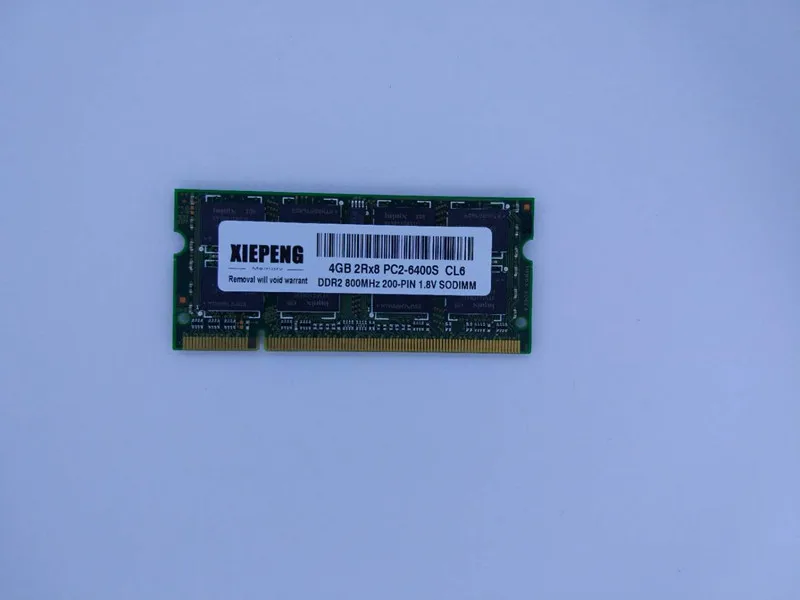 Оперативная память для ноутбука 4 Гб 2Rx8 PC2-6400S 800 МГц DDR2 2 ГБ 4G pc2 6400 200-PIN SODIMM RAM |