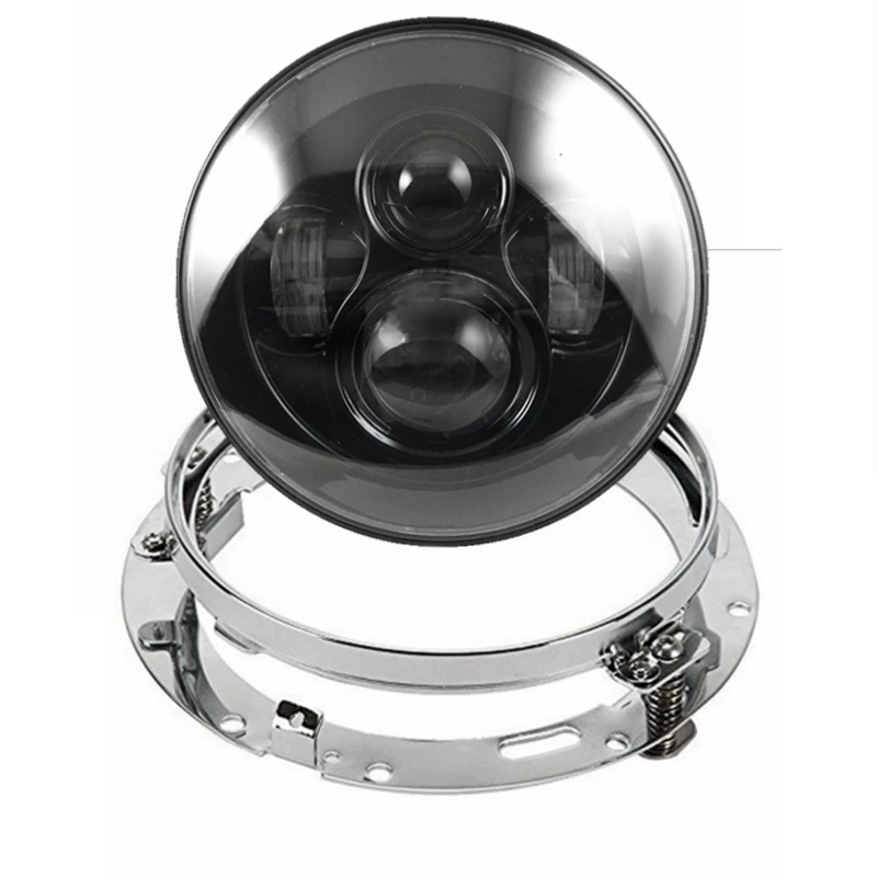 7" 40W Led Headlight with Silver 7 Inch Headlamp Bezel Trim Mounting Bracket Ring for any other Cruiser Bike
7" 40W Led Headlight with Silver 7 Inch Headlamp Bezel Trim Mounting Bracket Ring for any other Cruiser Bike