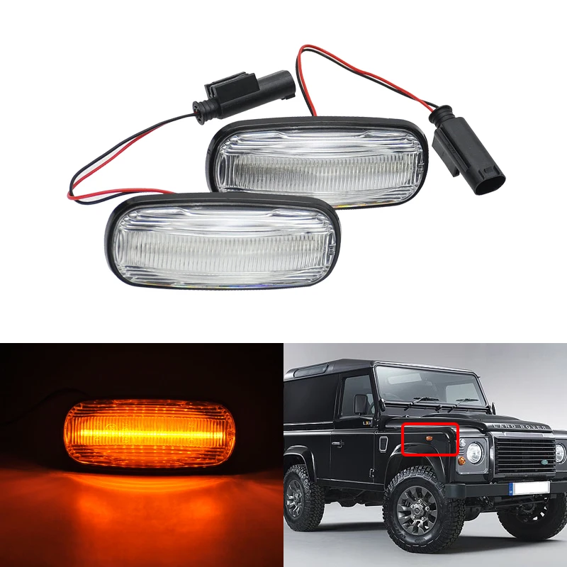 Smoke/Clear Lens Amber Led Side Marker Turn Signal Light For Land Rover Freelander 02-05 Discovery2 99-04 Defender Td5 98-15
Smoke/Clear Lens Amber Led Side Marker Turn Signal Light For Land Rover Freelander 02-05 Discovery2 99-04 Defender Td5 98-15