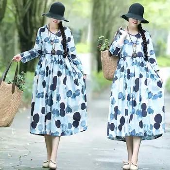 New Autumn and Winter Traditional Easy Long sleeves Cotton and Linen Woman National Wind Costume Printing Dress NY1881887
New Autumn and Winter Traditional Easy Long sleeves Cotton and Linen Woman National Wind Costume Printing Dress NY1881887
