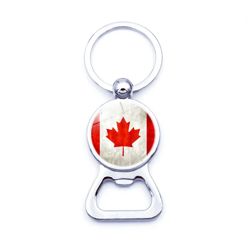 Vintage fashion Canada Germany British flag key chain beer bottle opener key pendant practical commemorative creative jewelry
Vintage fashion Canada Germany British flag key chain beer bottle opener key pendant practical commemorative creative jewelry