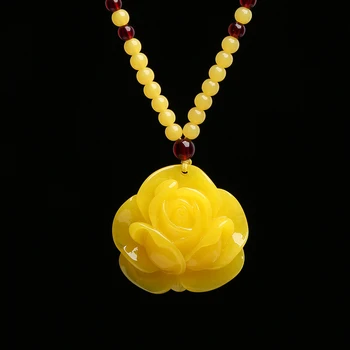 Beeswax sweater chain necklace pendant roses yellow amber pendant chicken oil
Beeswax sweater chain necklace pendant roses yellow amber pendant chicken oil