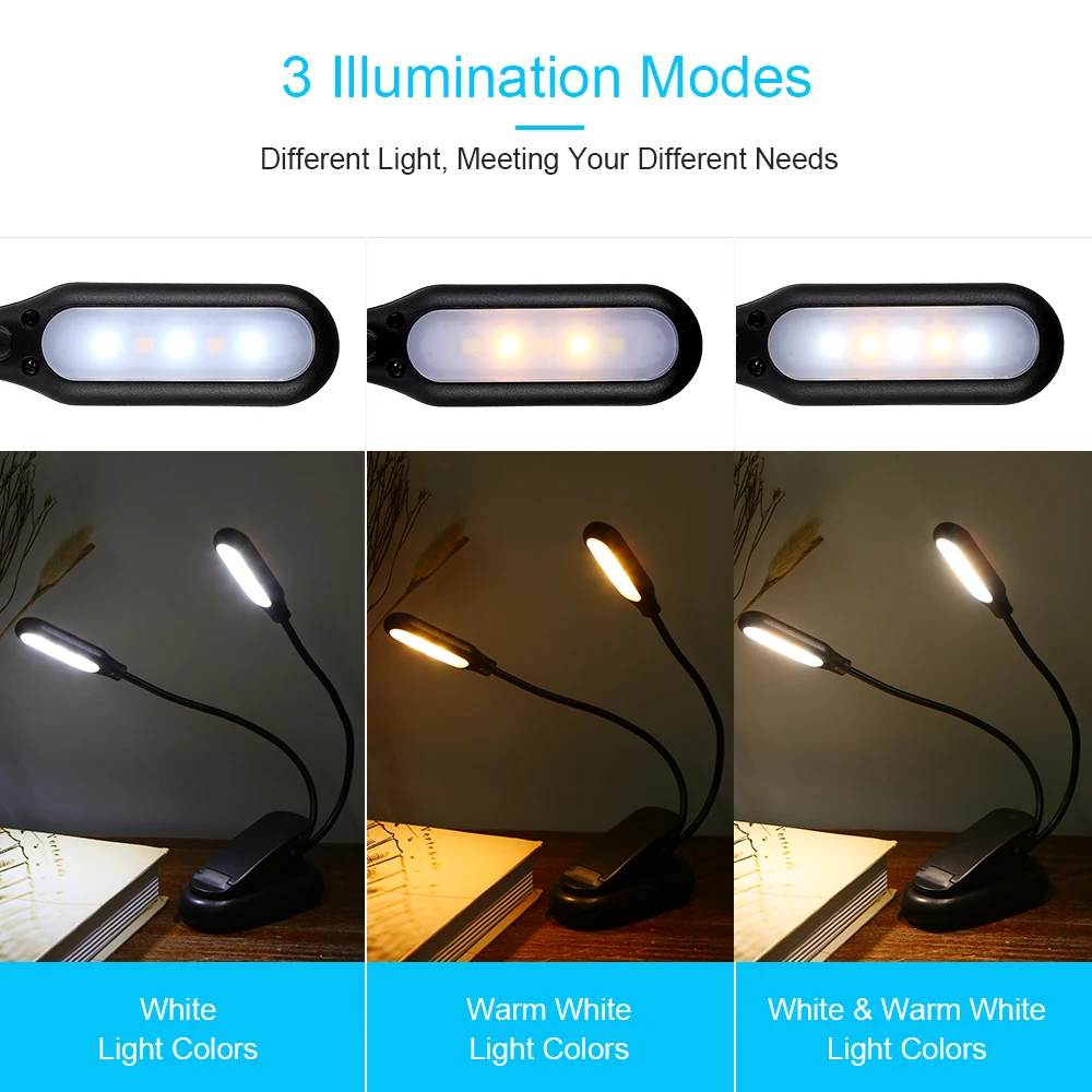 110LM 5 /10 LED Light Table Lamp with Clamp Clip Base Bendable Battery Powered Desk Light for Office Computer Desk Headboard
110LM 5 /10 LED Light Table Lamp with Clamp Clip Base Bendable Battery Powered Desk Light for Office Computer Desk Headboard