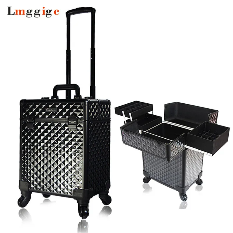 Rolling Cosmetic Cases,Nails Makeup Bags,Beauty Toolbox Trolley Box Travel Luggage ,Cabin Suitcase with Wheel
Rolling Cosmetic Cases,Nails Makeup Bags,Beauty Toolbox Trolley Box Travel Luggage ,Cabin Suitcase with Wheel