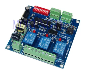 Fast shiping 3pcs DMX-RELAY-3CH-220-BAN DMX512 relays 5A*3CH controller input AC110v-220V led decoder controller for LED Strip
Fast shiping 3pcs DMX-RELAY-3CH-220-BAN DMX512 relays 5A*3CH controller input AC110v-220V led decoder controller for LED Strip