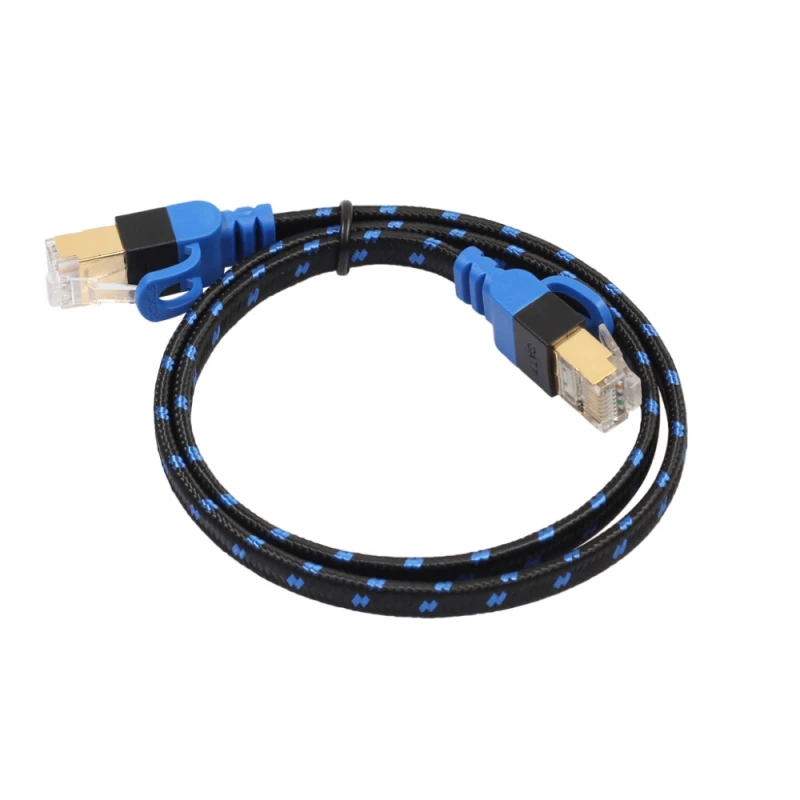 REXLIS Fiber Network Cord Double Shielding CAT7E Ethernet Internet Network Patch NAS Flat Cable For Laptop Computer Router
REXLIS Fiber Network Cord Double Shielding CAT7E Ethernet Internet Network Patch NAS Flat Cable For Laptop Computer Router