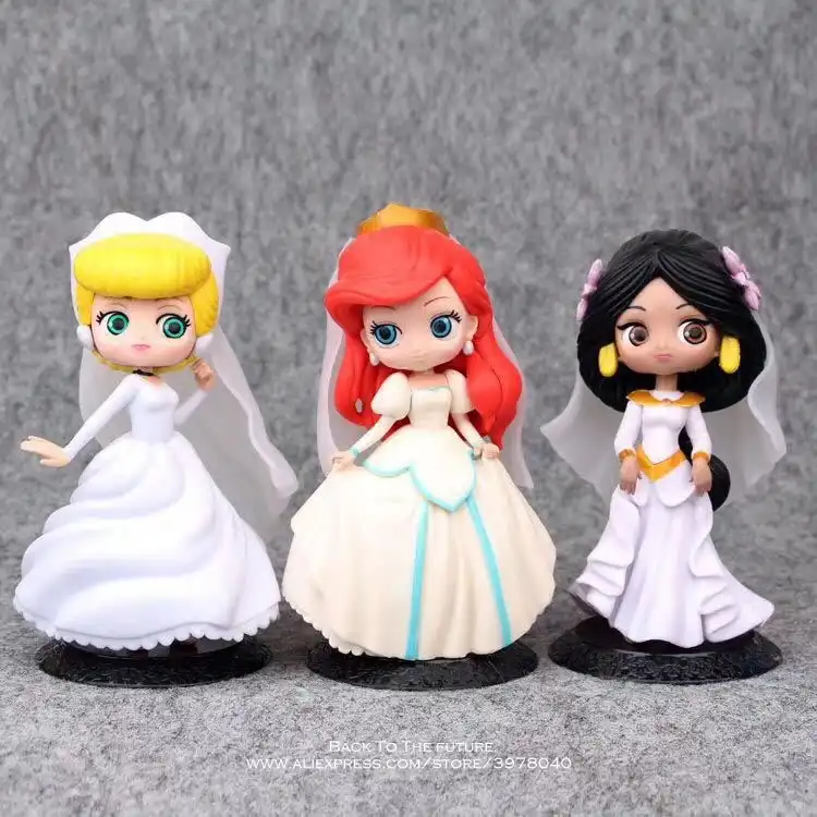 mermaid wedding 15cm action figure decoration pvc doll