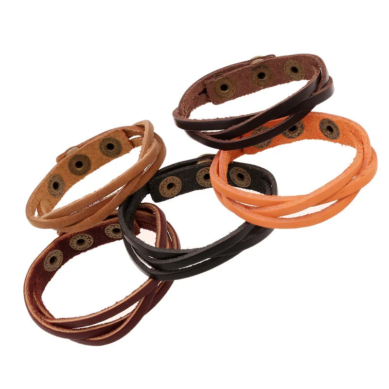 2017 New Vintage Snap Bracelet Men/Women Adjustable Leather Wrap Bracelets & Bangles Fashion Pulseira Masculina Jewelry
2017 New Vintage Snap Bracelet Men/Women Adjustable Leather Wrap Bracelets & Bangles Fashion Pulseira Masculina Jewelry