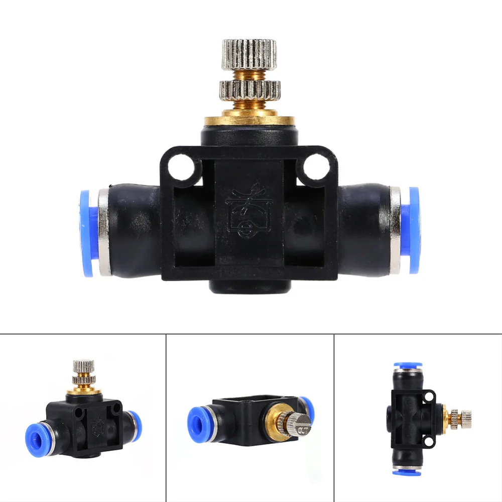 Pneumatic Push In Connector Air Water Hose Tube Speed Fittings NYLON Joiner 4-12