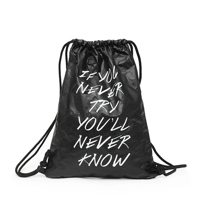 Women Drawstring Bag Backpack Thicken Waterproof Kraft Paper Fashion Durable AB@W3
Women Drawstring Bag Backpack Thicken Waterproof Kraft Paper Fashion Durable AB@W3