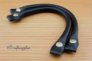 Purse bag strap leather handles handbag handle bag handle 11 13/16 inch a pair black CF44
Purse bag strap leather handles handbag handle bag handle 11 13/16 inch a pair black CF44