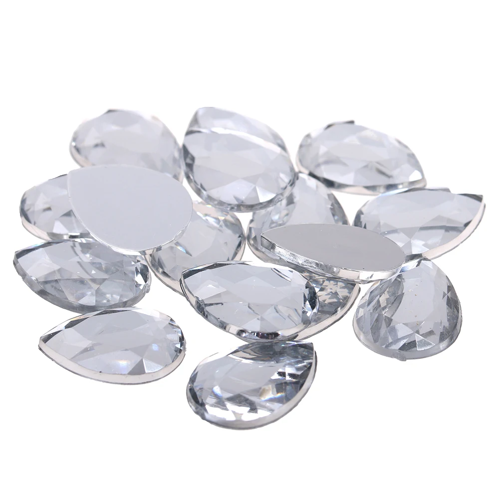 Three Sizes Acrylic Rhinestones Flat Back Tear Flat Facets Crystal Non Hotfix Glue On Loose Beads DIY Wedding Dress Supplies
Three Sizes Acrylic Rhinestones Flat Back Tear Flat Facets Crystal Non Hotfix Glue On Loose Beads DIY Wedding Dress Supplies