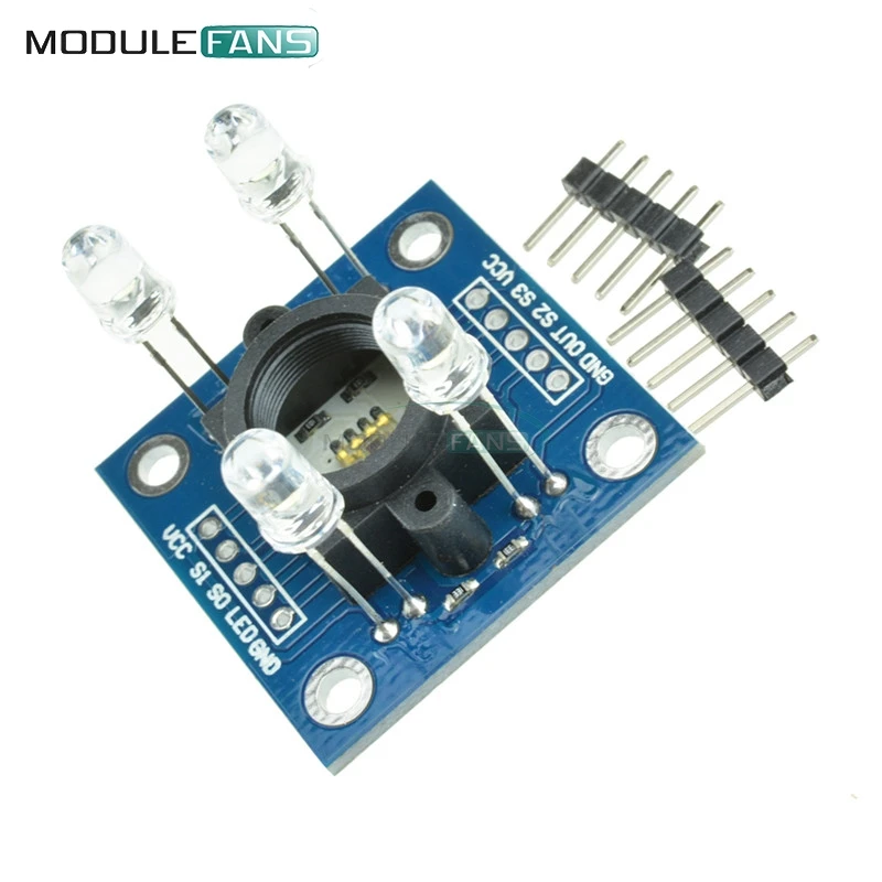 TCS230 TCS3200 Detector Module Color Recognition Sensor for Arduino Board Diy DC 3V-5V Microcontroller Bright White LED Light
TCS230 TCS3200 Detector Module Color Recognition Sensor for Arduino Board Diy DC 3V-5V Microcontroller Bright White LED Light