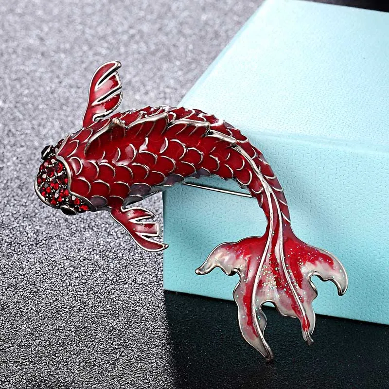 Zlxgirl jewelry Kawaii Cute women's vintage red goldfish pin brooch hijab accessory perfect rhinestone scarf pins bags jewelry
Zlxgirl jewelry Kawaii Cute women's vintage red goldfish pin brooch hijab accessory perfect rhinestone scarf pins bags jewelry
