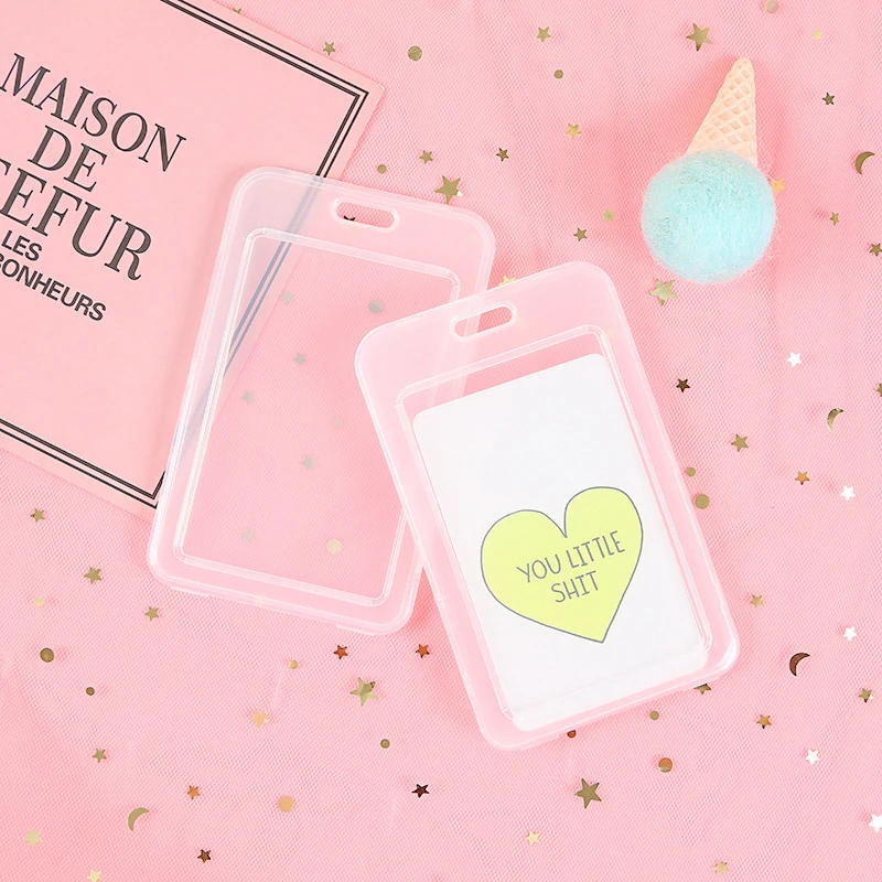 Transparent Simple Bank Credit ID Card Holder Cover Women Travel Bank Bus Credit Card Keyring Keychain Card Holder Wallet Chain
Transparent Simple Bank Credit ID Card Holder Cover Women Travel Bank Bus Credit Card Keyring Keychain Card Holder Wallet Chain