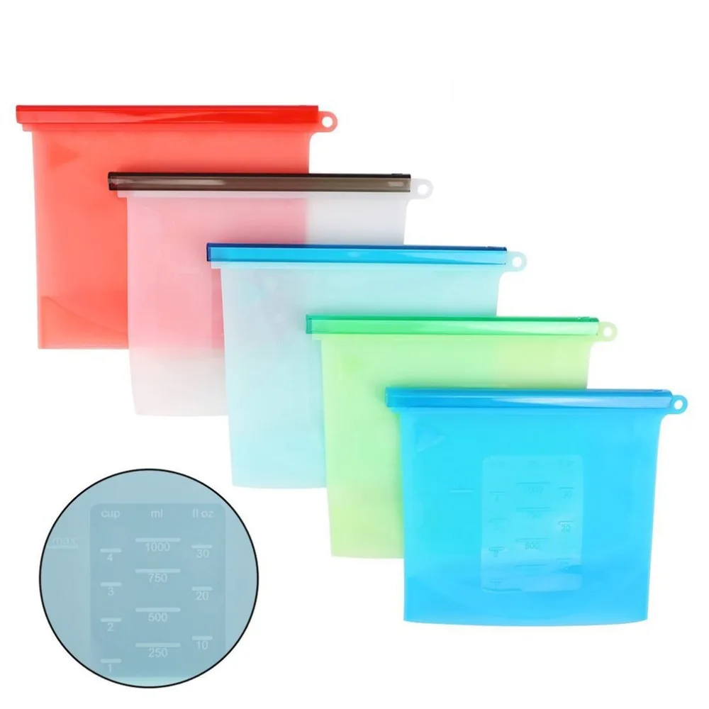 Reusable Silicone Vacuum Food Sealer Bags Wraps Food Storage Fridge Container Kitchen Storage Bag Red/Blue/Green/Transparent
Reusable Silicone Vacuum Food Sealer Bags Wraps Food Storage Fridge Container Kitchen Storage Bag Red/Blue/Green/Transparent