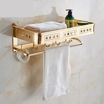 Space Aluminum Bathroom Towel Holder Wall-mounted Towel Rack Bath Towel Clothes Organizer Storage Shelf With 5 Hooks Hot Sale
Space Aluminum Bathroom Towel Holder Wall-mounted Towel Rack Bath Towel Clothes Organizer Storage Shelf With 5 Hooks Hot Sale