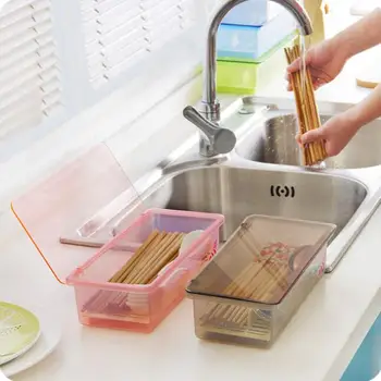 Brief With Drainer Compartment Plastic Chopsticks Organizer Cage With Lid Cutlery Cases Spoon Chopsticks Fork Storage Box
Brief With Drainer Compartment Plastic Chopsticks Organizer Cage With Lid Cutlery Cases Spoon Chopsticks Fork Storage Box
