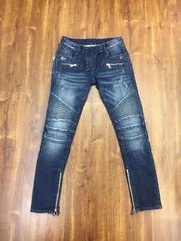 2019 New luxury CosMaMa Brand designer fashion zippers all denim skinny fit pleated biker jeans boyfriend for women blue
2019 New luxury CosMaMa Brand designer fashion zippers all denim skinny fit pleated biker jeans boyfriend for women blue