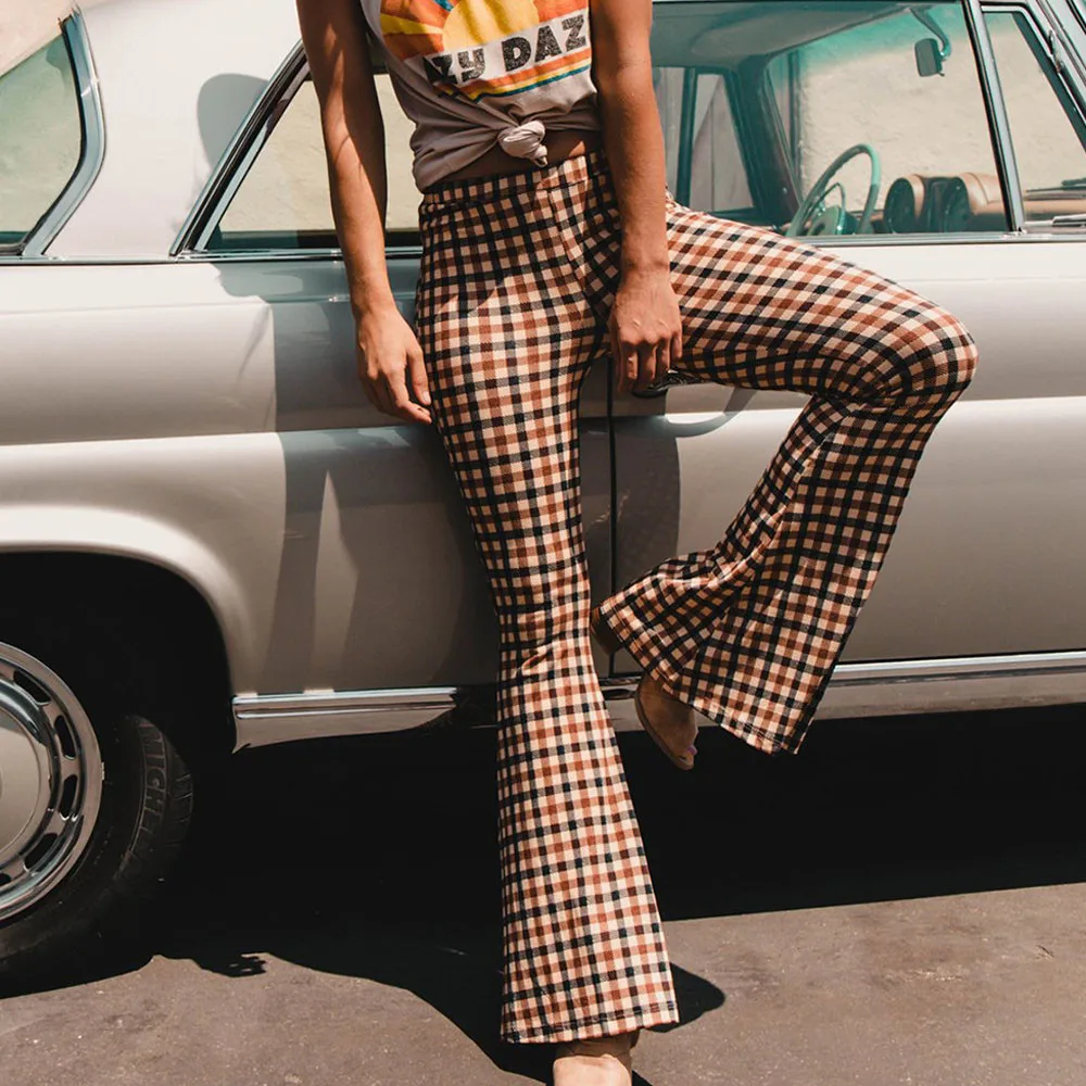 Pants Women Harajuku Trousers Wide Leg Pants Women Clothes Plaid Print Summer Pants 2019 Vintage Women Trousers Pantalon Femme
Pants Women Harajuku Trousers Wide Leg Pants Women Clothes Plaid Print Summer Pants 2019 Vintage Women Trousers Pantalon Femme