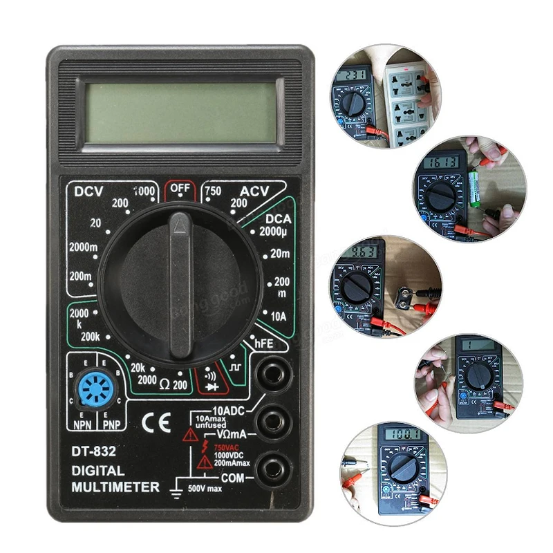 Test Probe Ttransistor Tester Tools NEW Professional Digital Multimeter LCD DC AC Ohm Voltage Ampere Meter Buzzer Function Tool
Test Probe Ttransistor Tester Tools NEW Professional Digital Multimeter LCD DC AC Ohm Voltage Ampere Meter Buzzer Function Tool