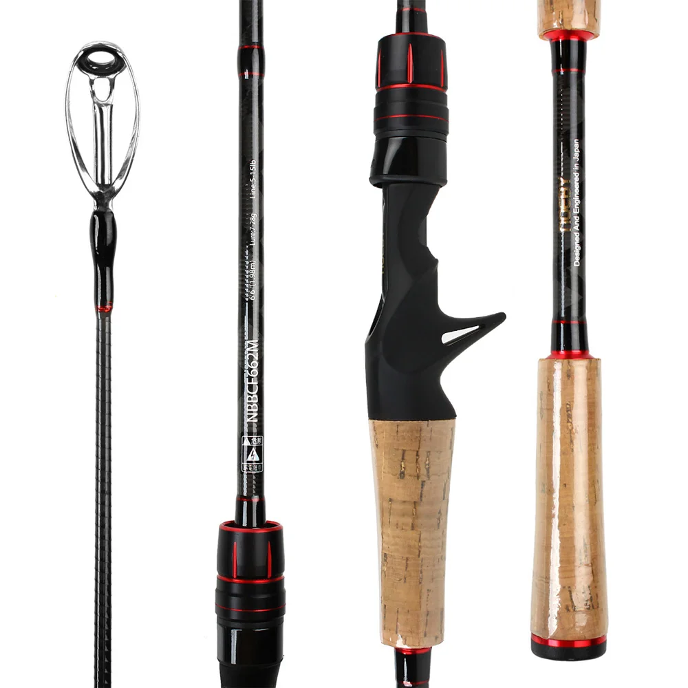 Noeby Fishing Rod Fast Action 2 Sections 1.98m 2.13m 2.29m 2.44m SIC Ring Cork Handle Spinning Rod 7-40g M/ML/MH CastingLure Rod
Noeby Fishing Rod Fast Action 2 Sections 1.98m 2.13m 2.29m 2.44m SIC Ring Cork Handle Spinning Rod 7-40g M/ML/MH CastingLure Rod