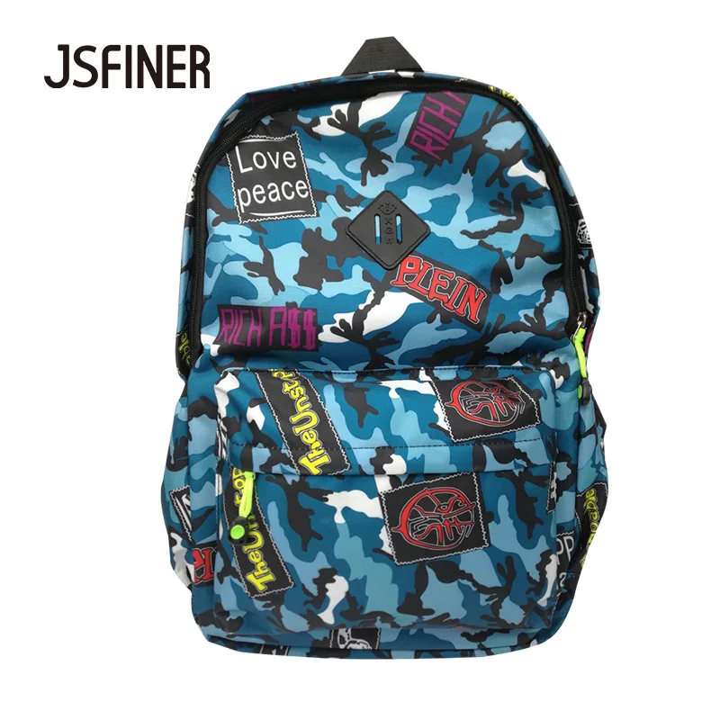 JSFINER Camouflage School Backpack Large Capacity Mochila Escolar for Children Nylon Travel Mochila Masculina
JSFINER Camouflage School Backpack Large Capacity Mochila Escolar for Children Nylon Travel Mochila Masculina