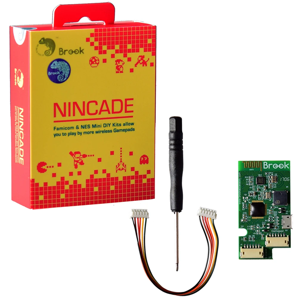 Brook NINCADE DIY Kit for PS4 for Wii U Pro for Bluetooth Wireless Controller Gamepad Joypad for Nintend NES for Famicom Mini
Brook NINCADE DIY Kit for PS4 for Wii U Pro for Bluetooth Wireless Controller Gamepad Joypad for Nintend NES for Famicom Mini