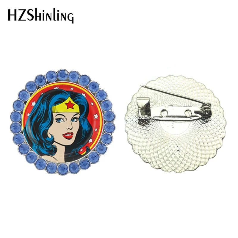 2017 New Wonder Woman Collar Brooch Metal Brooches Heroine Brooch Pins Glass Round Breastpin Feminist Jewelry Gifts Female
2017 New Wonder Woman Collar Brooch Metal Brooches Heroine Brooch Pins Glass Round Breastpin Feminist Jewelry Gifts Female