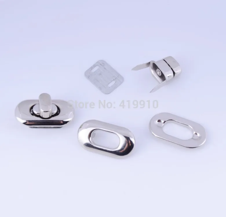 Free Shipping-10 Sets Silver Tone Handbag Bag Accessories Purse Twist Turn Lock 19x35mm J1840
Free Shipping-10 Sets Silver Tone Handbag Bag Accessories Purse Twist Turn Lock 19x35mm J1840