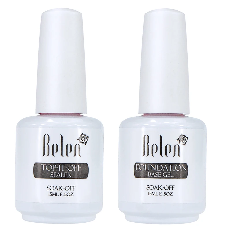 Belen 15ml Nail Primer Long Lasting Base Coat Top Coat Set Soak off UV Gel Nail Polish Top Base to Nail Gel Foundation
Belen 15ml Nail Primer Long Lasting Base Coat Top Coat Set Soak off UV Gel Nail Polish Top Base to Nail Gel Foundation