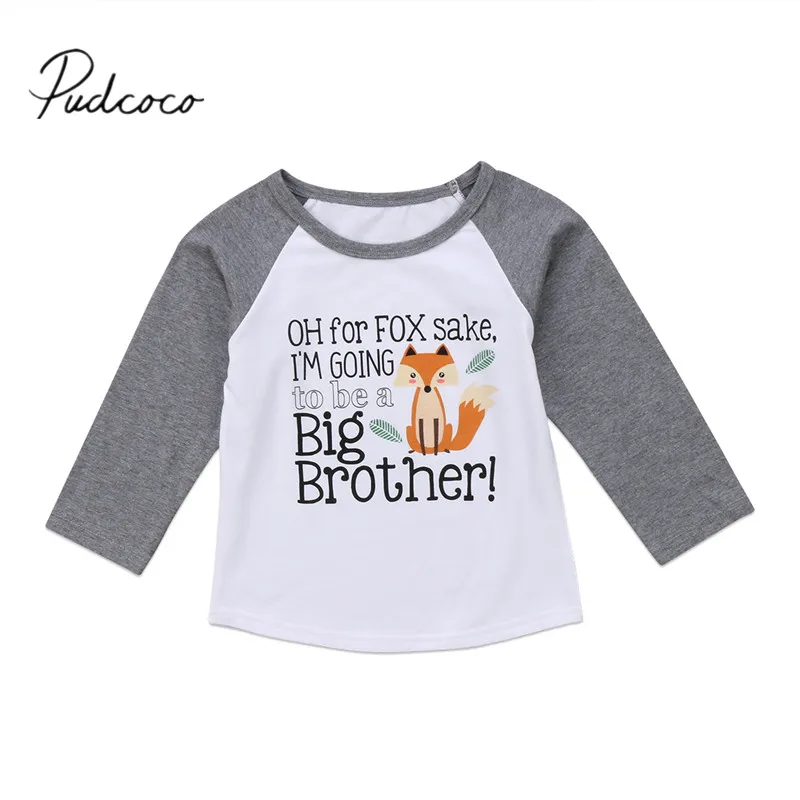 2018 Brand New Spring Fall Newborn Toddler Baby Boys Cotton Long Sleeve Pullover Letter Print Cartoon Shirt Tops 6M-4T
2018 Brand New Spring Fall Newborn Toddler Baby Boys Cotton Long Sleeve Pullover Letter Print Cartoon Shirt Tops 6M-4T