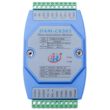 DAMC6303 Analog Digital Input Data Acquisition Module Modbus Voltage Current Converter\CAN
DAMC6303 Analog Digital Input Data Acquisition Module Modbus Voltage Current Converter\CAN