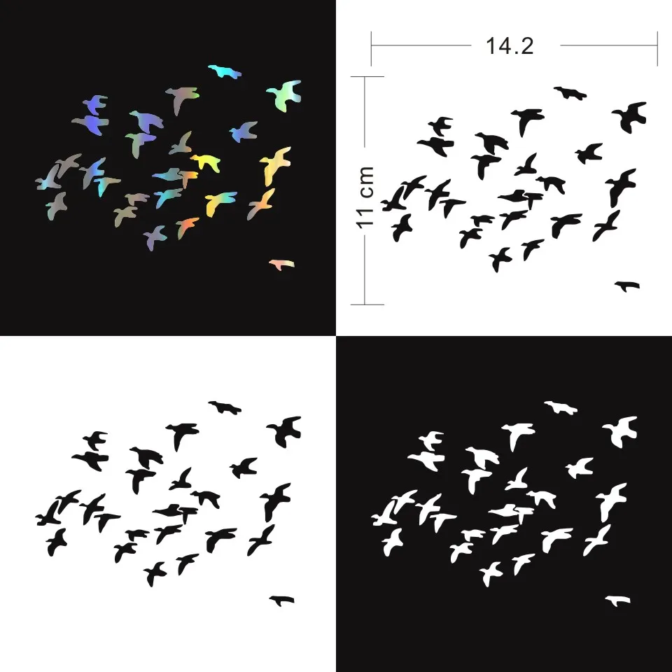 Anycuros Flying Ducks Landing Hunting Car Sticker Motorcycle Decals 14 (2)