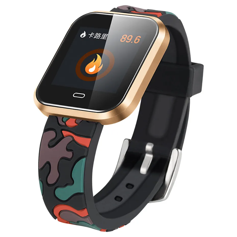 Camouflage Silicone Band Smart Watch Men Waterproof Blood Pressure Monitor Hand-up Bright Screen Smart Watches for Android IOS
Camouflage Silicone Band Smart Watch Men Waterproof Blood Pressure Monitor Hand-up Bright Screen Smart Watches for Android IOS