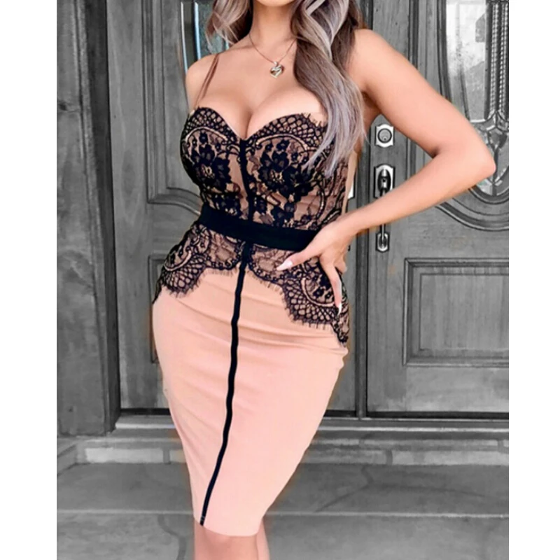 Women Lace Bodycon Dress Ladies Sexy Strapless Party Vestidos Femme Evening Club Pencil Short Mini Dress
Women Lace Bodycon Dress Ladies Sexy Strapless Party Vestidos Femme Evening Club Pencil Short Mini Dress
