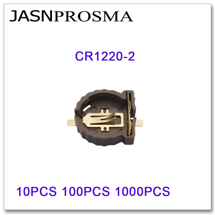 JASNPROSMA CR1220-2 10 шт. 100 1000 кнопка батареи SMD держатели для монет гнездовой зажим |