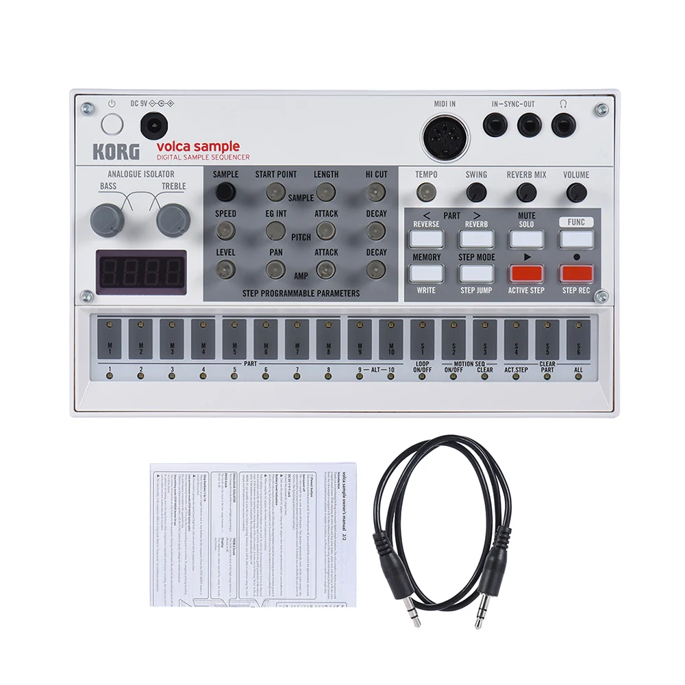 KORG VOLCA BEATS Portable Analog Rhythm Machine Sequencer Synthesizer with MIDI In 3.5mm Sync In/ Out Headphone Jacks
KORG VOLCA BEATS Portable Analog Rhythm Machine Sequencer Synthesizer with MIDI In 3.5mm Sync In/ Out Headphone Jacks