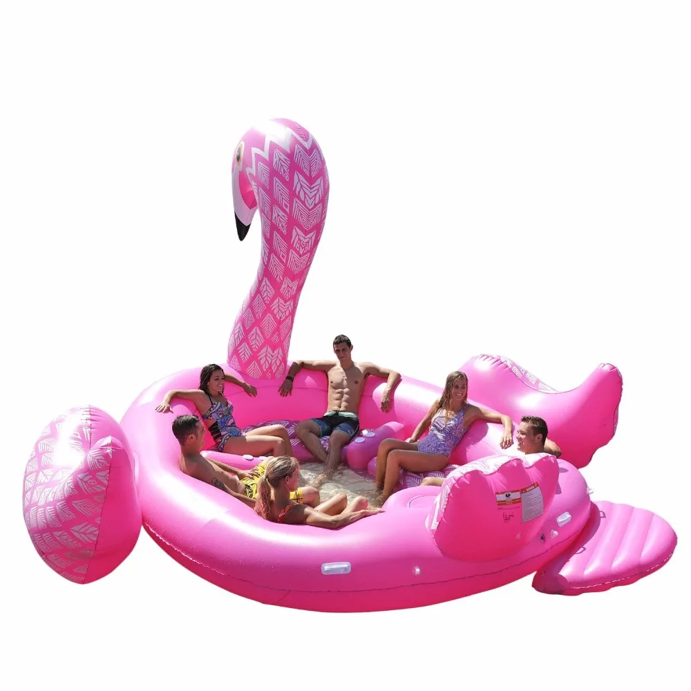 Swim Party Toys Details about   Giant Inflatable Luxurious Flamingo Pool Float Beach Floaties 