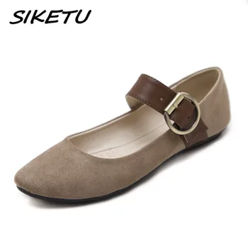 SIKETU 2019 Autumn Women Casual Flat Loafers Ballet Shoes Woman Female Flats Buckle Soft Lazy Boat Shoes Plus Size 35-41
SIKETU 2019 Autumn Women Casual Flat Loafers Ballet Shoes Woman Female Flats Buckle Soft Lazy Boat Shoes Plus Size 35-41