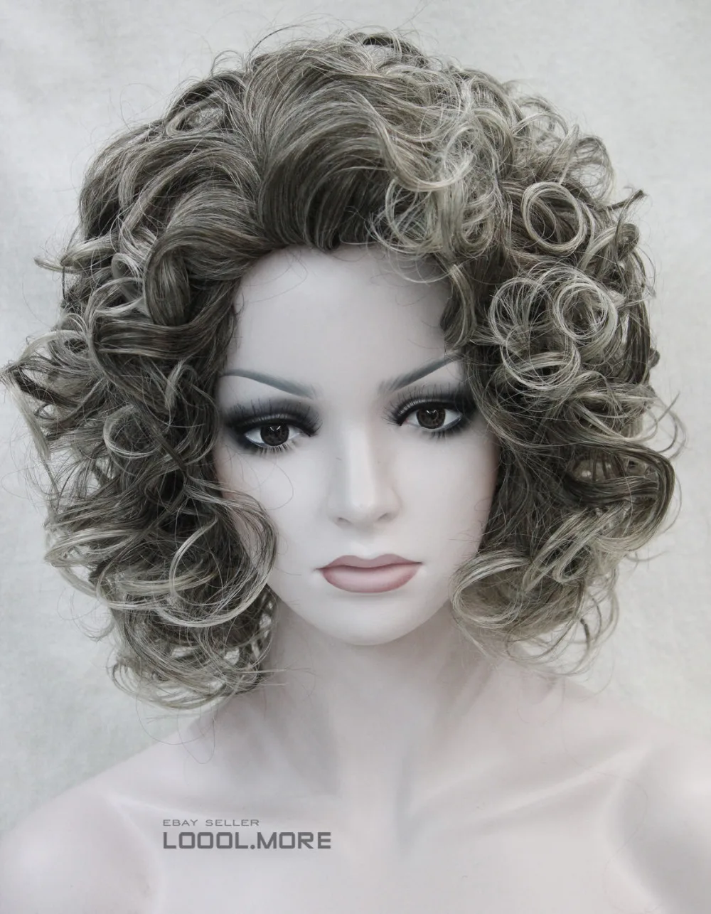 Dark Brown & Light gray Mixed Women ladies Fluffy Hivision Synthetic Wig #TLD097
Dark Brown & Light gray Mixed Women ladies Fluffy Hivision Synthetic Wig #TLD097