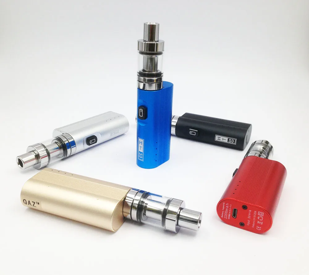 New vape Electronic Cigarett Box Mod kit 50W battery 2200mAh Electronic Hookah e cigarette kit vaper