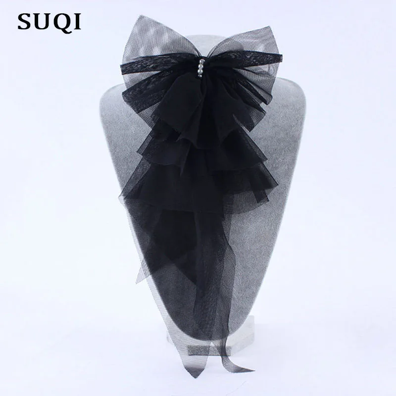 Fashion brooch pins for Women's Handmade Vintage pearl mesh fabric Brooches Jewelry black Big bow Brooch Pins hair Decoration
Fashion brooch pins for Women's Handmade Vintage pearl mesh fabric Brooches Jewelry black Big bow Brooch Pins hair Decoration