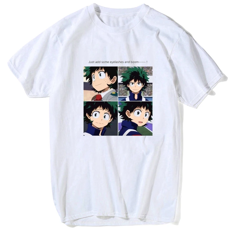 Just Add Some Eyelashes and Boom My Hero Academia Tshirt Men Funny Short Sleeve Tops Boku No Hero Academia Anime Men T-shirt
Just Add Some Eyelashes and Boom My Hero Academia Tshirt Men Funny Short Sleeve Tops Boku No Hero Academia Anime Men T-shirt