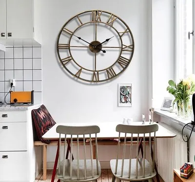 80CM North Europe Brief Creative Wall Clock Roman Numerals Retro Iron Watches Antique Klok Wedding Decorations Wall Clocks
80CM North Europe Brief Creative Wall Clock Roman Numerals Retro Iron Watches Antique Klok Wedding Decorations Wall Clocks