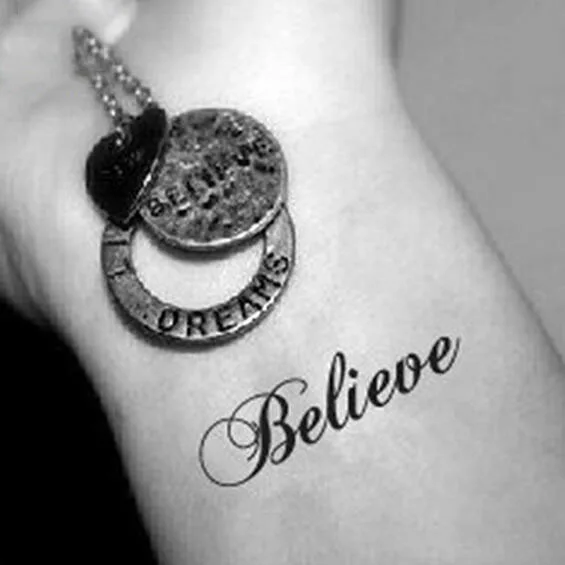 Sexy Tattoo Stickers Body Art Harajuku Fake Tattoo Waterproof Temporary Tattoo Stickers Men Women Letter Believe Design
Sexy Tattoo Stickers Body Art Harajuku Fake Tattoo Waterproof Temporary Tattoo Stickers Men Women Letter Believe Design