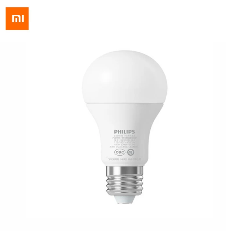 Original Xiaomi Philips Smart LED Bulb Ball Lamp WiFi Remote Control by Xiaomi Mi Home APP Standard E27 Bulb 6.5W 0.1A
Original Xiaomi Philips Smart LED Bulb Ball Lamp WiFi Remote Control by Xiaomi Mi Home APP Standard E27 Bulb 6.5W 0.1A