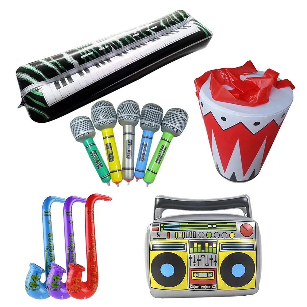 Inflatable Musical Instruments Air Microphone/Sax/Drum/Keyboard/Radio Toy Blow Up Part Balloon Toys
Inflatable Musical Instruments Air Microphone/Sax/Drum/Keyboard/Radio Toy Blow Up Part Balloon Toys