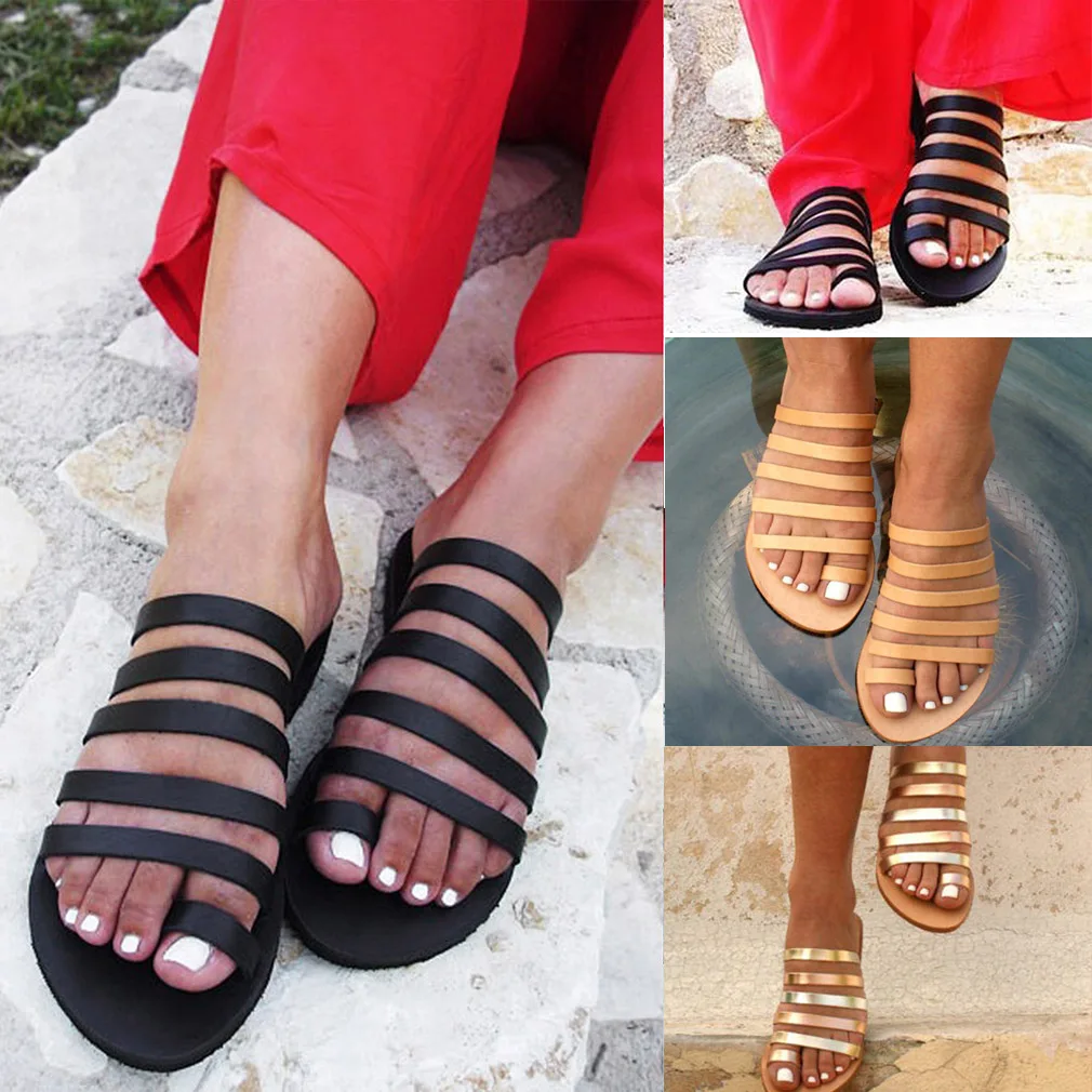 2019 Women's Slippers Summer Gladiator Sandals Beach Casual Shoes Ladies Flat Heel Strap Sandalias Roman Shoes Female Flip Flops
2019 Women's Slippers Summer Gladiator Sandals Beach Casual Shoes Ladies Flat Heel Strap Sandalias Roman Shoes Female Flip Flops
